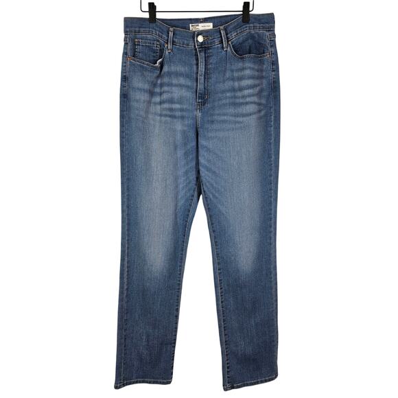 LEVI STRAUSS SIGNATURE GOLD WOMEN'S HIGH-RISE STRAIGHT JEAN PANT 12M - W31" L32" - Picture 1 of 9